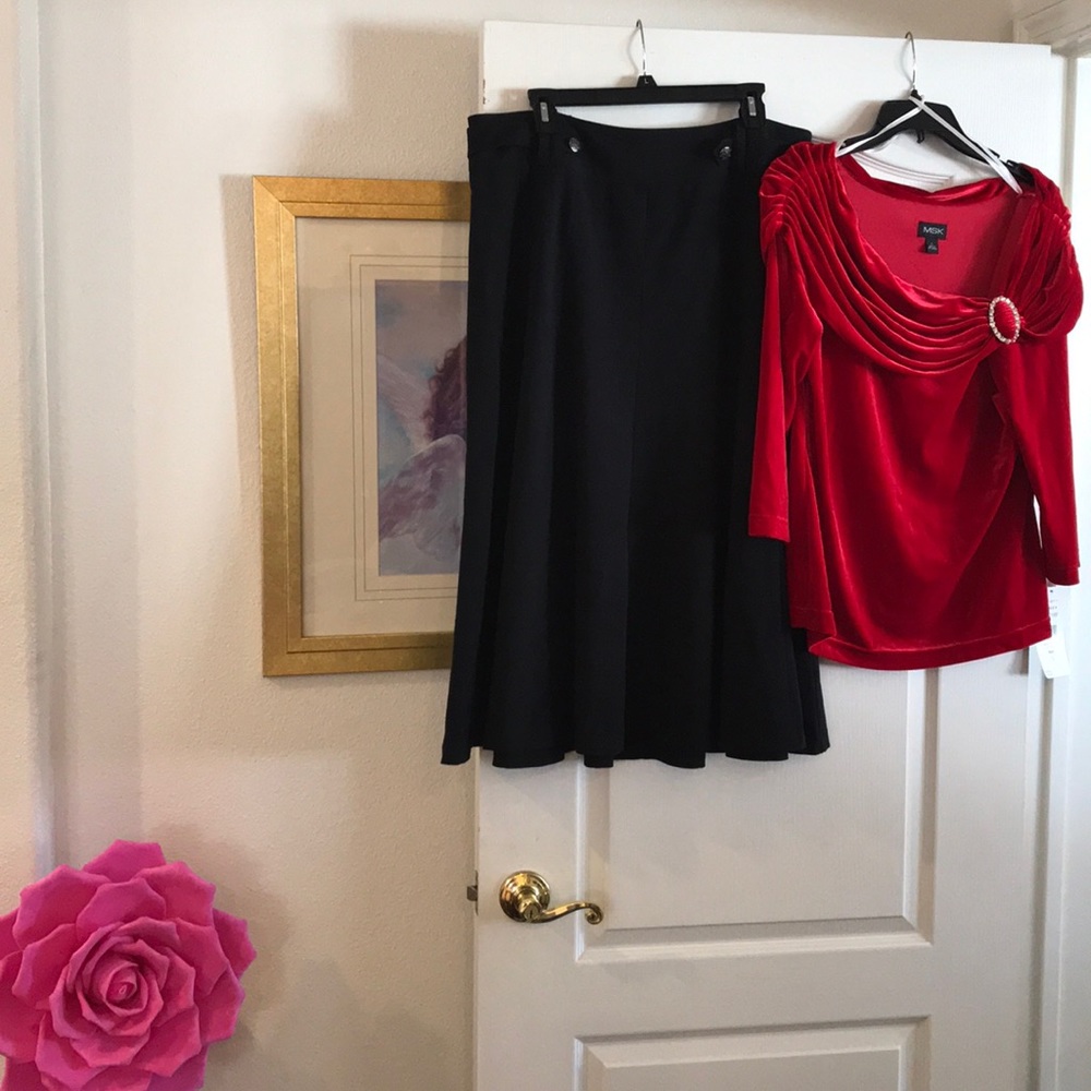 Lovely Christopher & Banks Long Black Skirt